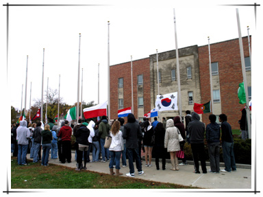 International Flag Raising Ceremony