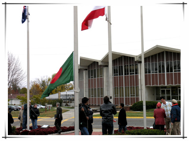 International Flag Raising Ceremony