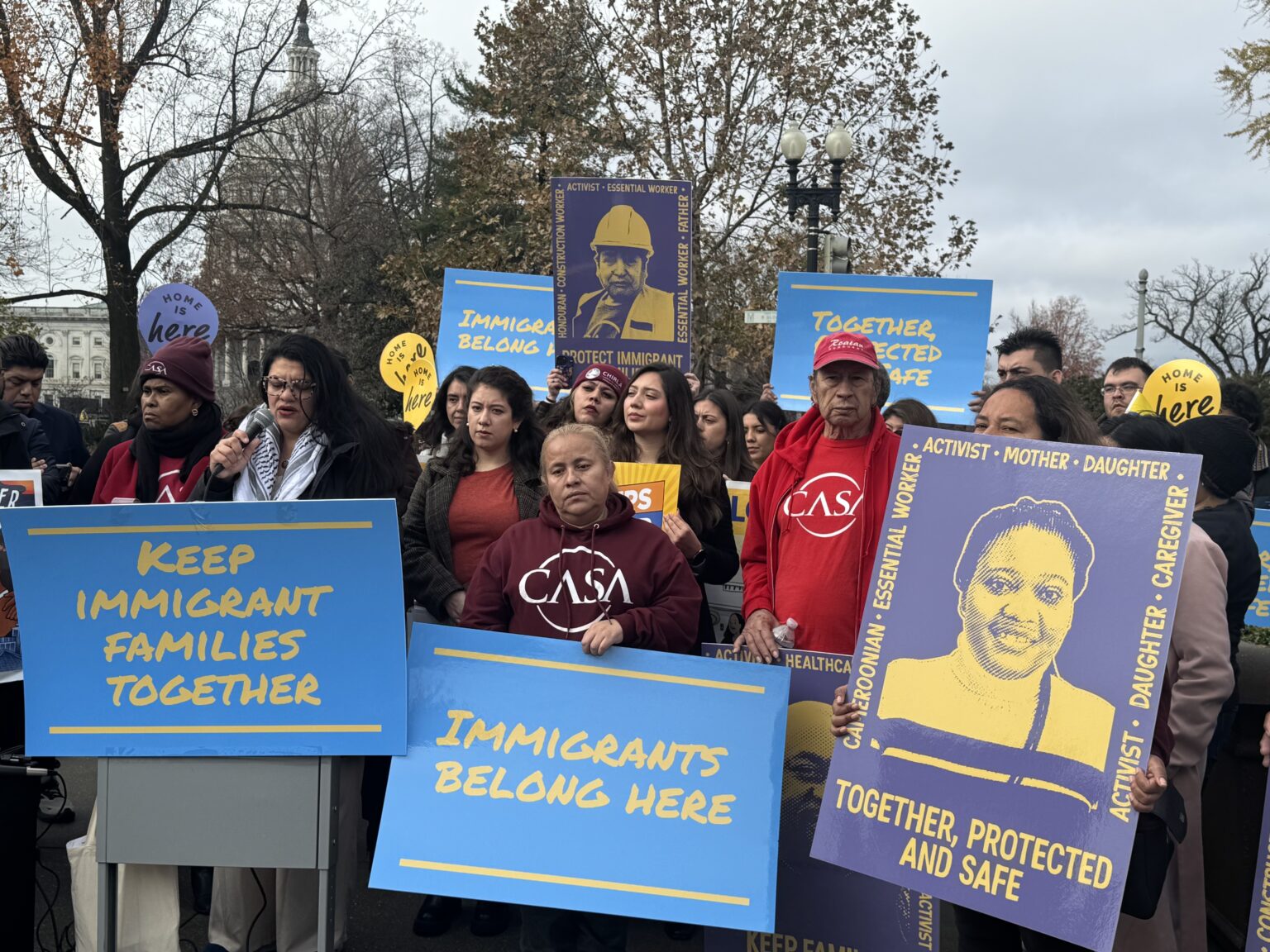 pro immigration protestors